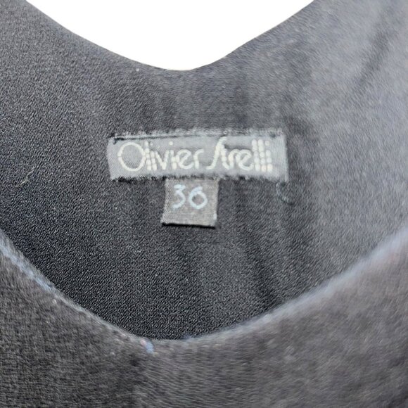 Oliver Strelli black classic sleeveless a line fit and flare dress 36 M - Picture 2 of 4